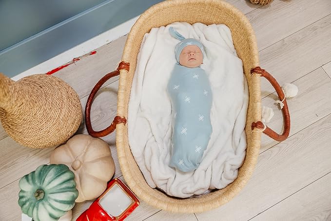 Copper Pearl Baby Swaddle Blanket - Premium Knit Baby Blanket, Large Soft Stretchy Receiving Blankets for Baby Boy and Girl, Swaddles for Newborn, Infant, and Toddler (Hayden)