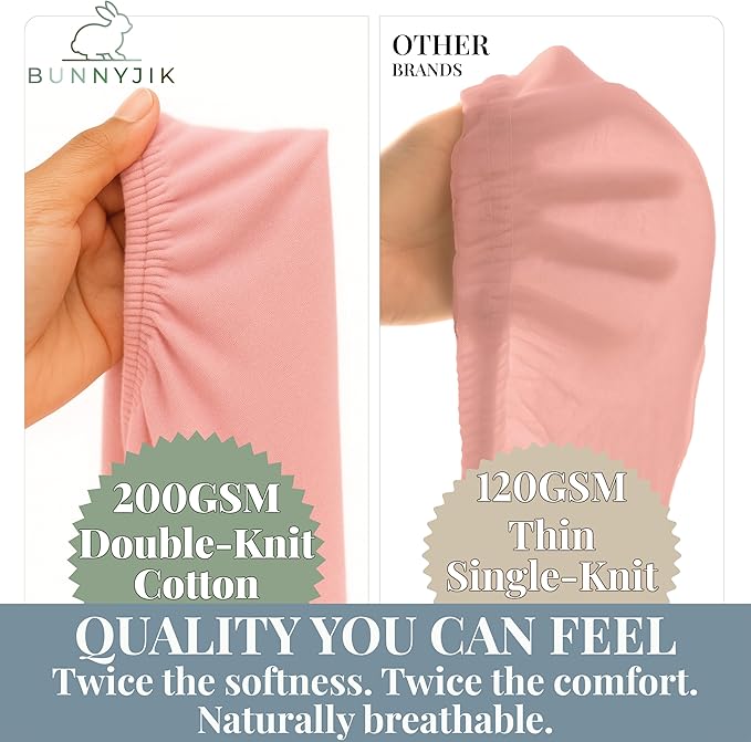 GOTS Organic Bedside Bassinet Sheets 33x20 for Maxi COSI Iora, Cowiewie, Baby Delight, Mika Micky, Ronbei, Koola Baby Bond, Kidsclub, Luxury Turkish Cotton - Rectangle 32x19-33x20