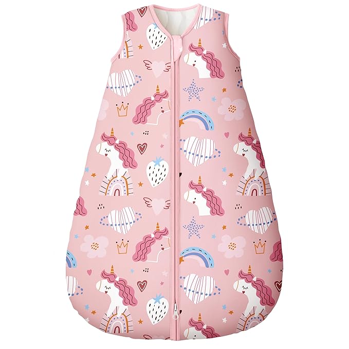 Yoofoss Baby Sleep Sack 6-12 Months, TOG 2.5 Baby Wearable Blanket with 2-Way Zipper, 100% Organic Cotton Fabric Winter Newborn Sleeping Sack, Warm Soft Comfy