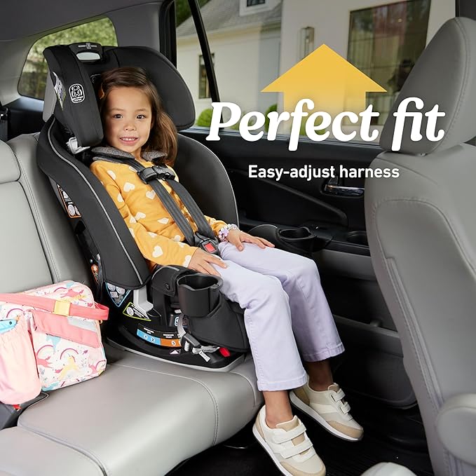 Graco Slimfit 3 in 1 Convertible Car Seat | Slim & Comfy Design Saves Space in Your Back Seat, Darcie