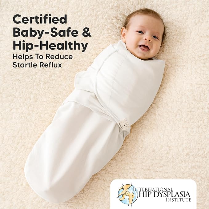 Baby Swaddle Sleep Sacks with Zipper - 3-Pack Swaddles for Newborns 0-3 Months, Infant, Baby Girls, Boys, Soft & Durable Newborn Sleep Sack, Easy Diaper Change Swaddling Blanket (Daffodil)