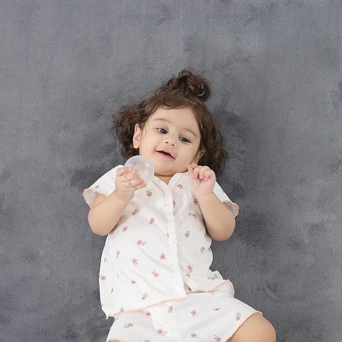 1.3" Thick Baby Bedside Floor Mat for Bedroom, Basic Padded Foam Soft Plush 28x72 Runner Rug with Non Slip Cushioned for Nursery Playroom (Dark Grey)