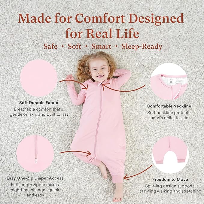 littogoose 1.0 TOG Toddler Sleep Sack with Legs, Baby Wearable Blanket for 6-18-36 Months 3T-4T, Early Walker Baby
