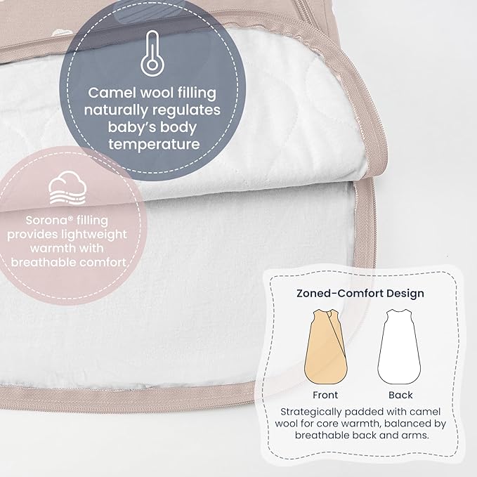 kaiya baby Unisex Sleeping Bag for Babies and Toddlers 1.0 Tog Sleep Sack 0-6 Months, Newborn Sleep Sack, Wearable Blanket Baby, One Piece Sleeveless Sleep Sack, Gifts for Baby