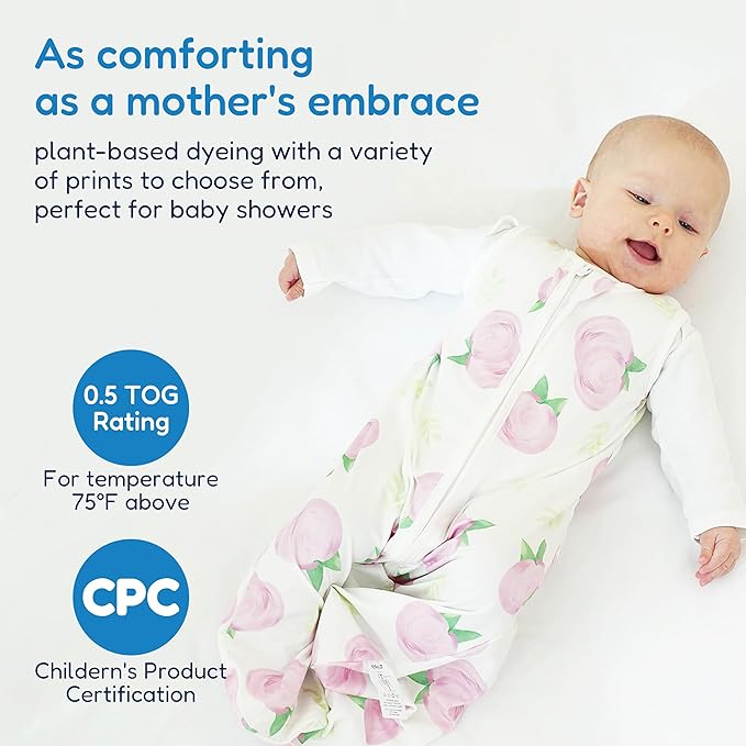 TotAha Sleep Sack 12-18-24 Months 3 Pack,Buttery Soft Wearable Blanket Baby Sleeping Bag with 2-way Safe Zipper, 0.5 TOG, Baby Girl