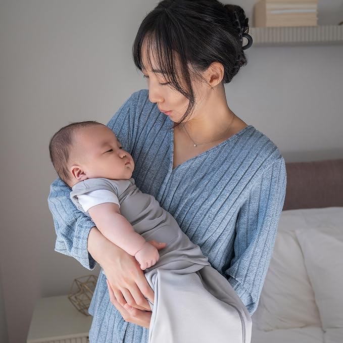 HALO SleepSack SuperSoft Swaddle, Cozy Bamboo Viscose, 3-Way Adjustable Swaddle, 2 Way Zipper, 2 TOG