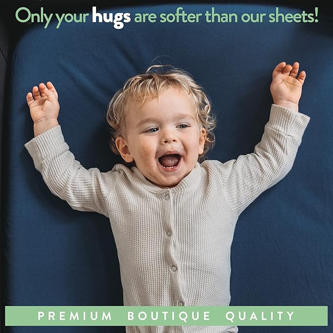 Bassinet Fitted Sheets for Chicco LullaGo Anywhere, Baby Bjorn Cradle and 14 x 29 Mattress Pad – Snuggly Soft 100% Jersey Cotton – Light + Dark Grey – 2 Pack
