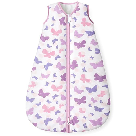 Yoofoss Baby Sleep Sack 0-6 Months, 1.5 Tog Baby Wearable Blanket with 2-Way Zipper, 100% Cotton Organic Fabric Winter Infant Sleeping Sack, Warm Soft Comfy