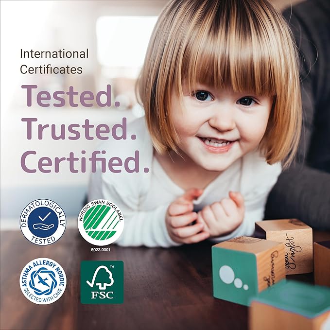 Bambo Nature Hypoallergenic Baby Diapers, Eco-Labelled Sustainable Diapers, Enhanced Leakage Protection, Totally Chlorine-free, Skin Friendly, and Super Absorbent - Size 6 (144 Count)