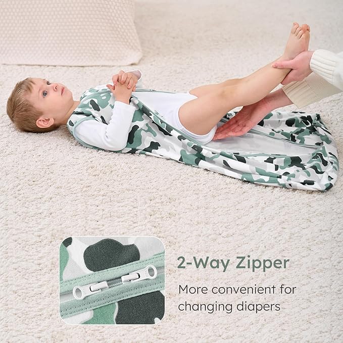Yoofoss Baby Sleep Sack 0-6 Months Wearable Blanket for Babies 100% Organic Cotton 2-Way Zipper TOG 0.5 Toddler Sleeping Sack 3 Pack, Comfy Lightweight Sleep Sacks