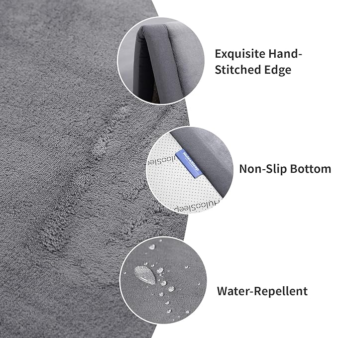 Ultra Soft Baby Play Mat for Floor,1.3" Thick Elasti-Foam 50x50 Playpen Mat for Toddlers Infant Kids,Non-Slip Backing Safe for Crawling&Tummy Time,Tatami Style (Dark Grey)