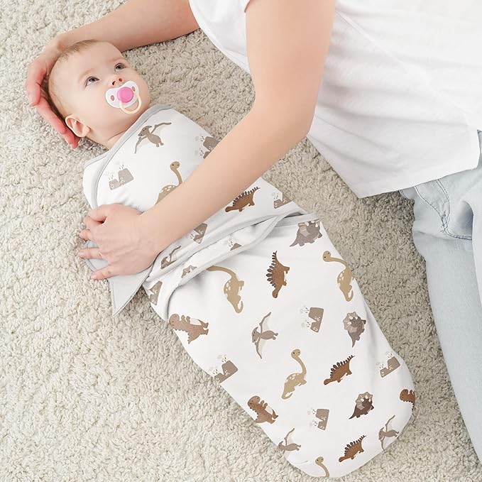 Susurration Swaddles for Newborns, 100% Cotton Baby Swaddle Sleep Sack, with Adjustable Velcro, Breathable and Durable Unisex Swaddle Sleep Sack, 3 Pack