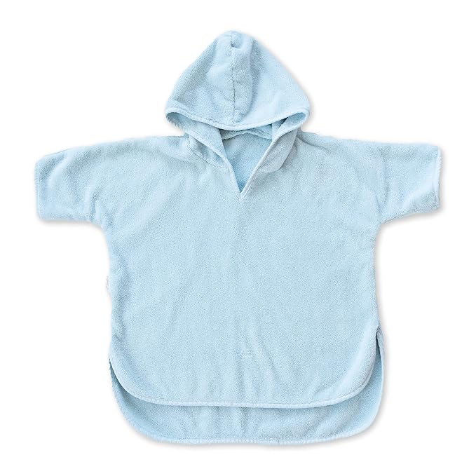 Natemia Hooded Towel Poncho – 100% Organic Cotton - Kids & Toddler Beach Towel with Hood - GOTS Certified - Gentle on Sensitive Skin - Cozy Swim & Bath Towel for Boys, Girls - Perfect Registry Gift