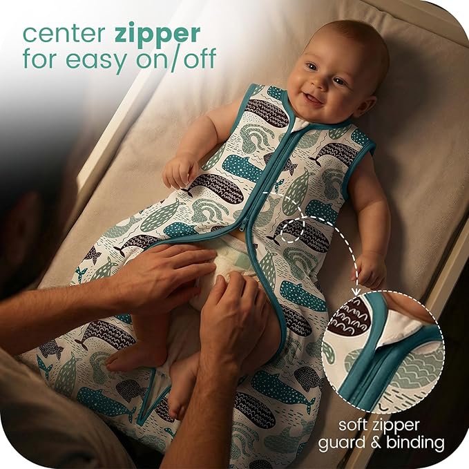TOTCHILL Baby Sleep Sacks Lightweight, Soft & Breathable 0.5 TOG Wearable Blanket with Zipper, 3-Pack 0-3-6-12-24-4T