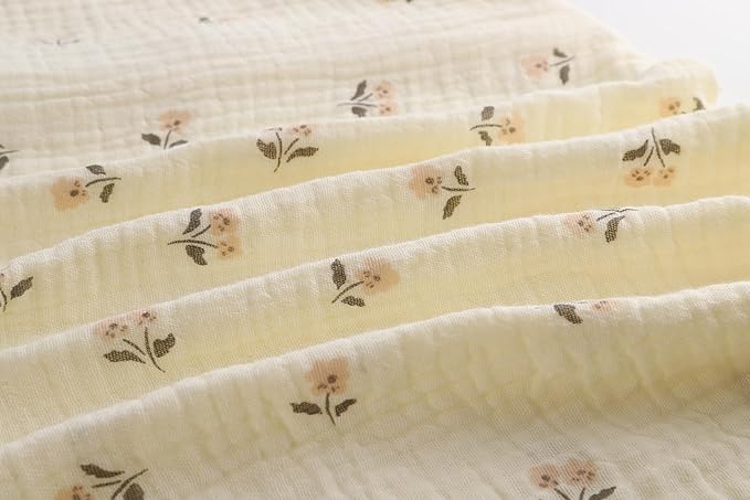 Onacosht Muslin Mini Crib Sheets, 39" x 27" Pack and Play Mattress Sheets Fitted for Pack N Play, Soft Cotton for Boys Girls, 2 Pack, Pink Floral