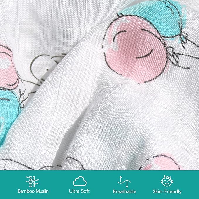 Muslin Bassinet Sheets Fit for AMKE 3 in 1, Besrey, Bellababy, Evolur Stellar, Milliard, TCBunny and Other Bedside Sleeper Bassinet - 2 Pack