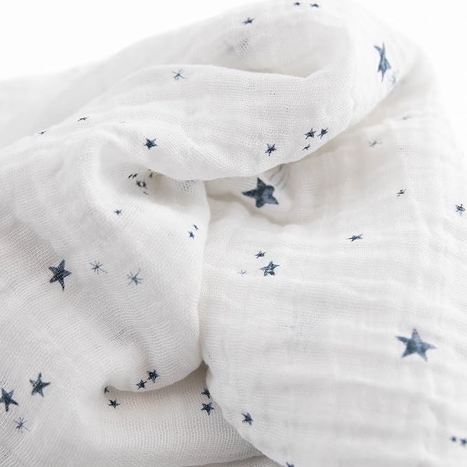Little Unicorn Muslin Swaddle Blanket for Newborns & Infants | Soft & Breathable Fabric | Set of 3 Baby Blankets for Swaddling, Nursing, Shower Gifts (Planetary)