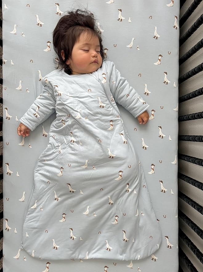 GUNAMUNA Sleep Sacks for Babies Toddlers and Newborns, Easy Changing Diaper Zipper, Cozy, 2.5 TOG