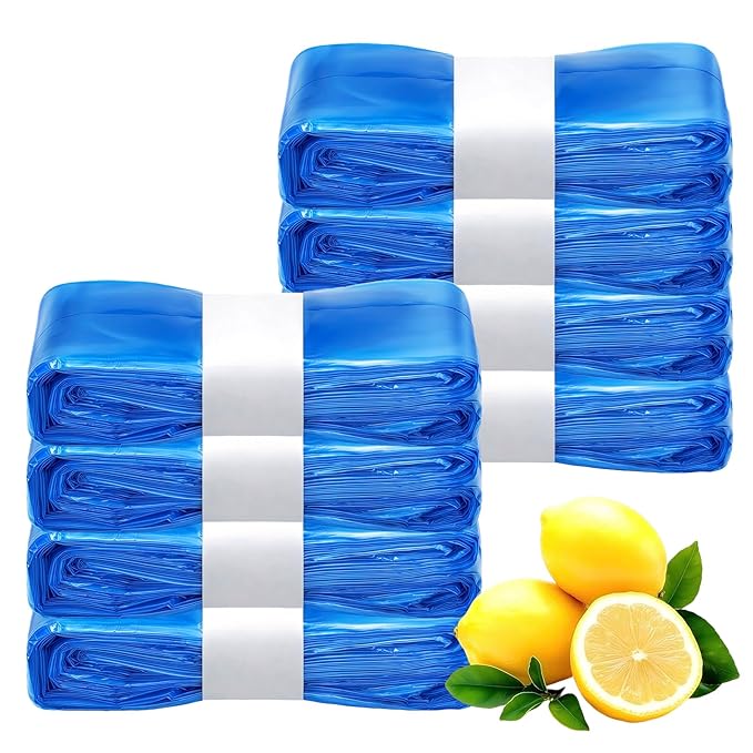 GDLVDI HOME Compatible with Diaper Genie Pails Diaper Pail Refills | 8 Pack Lemon-Scent Continuous Liner Refills for Baby Diaper Pails | Durable Leak-Resistant Odor-Blocking Rolls | Easy Cut & Tie