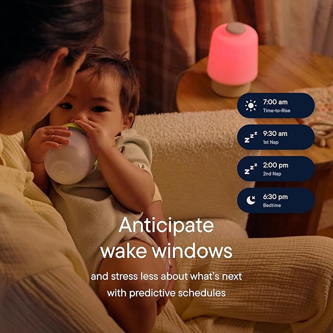 Hatch Baby Sound Machine, Night Light | Hatch Baby Model | Sleep Support | Registry Essential, Routine Builder, Time-to-Rise Alarm Clock, White Noise, Nursery Stories, Toddler Kids (Wi-Fi), Greige