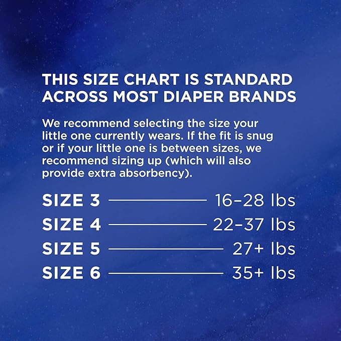 Amazon Brand - Mama Bear Overnight Diapers, Size 6, 54 Count