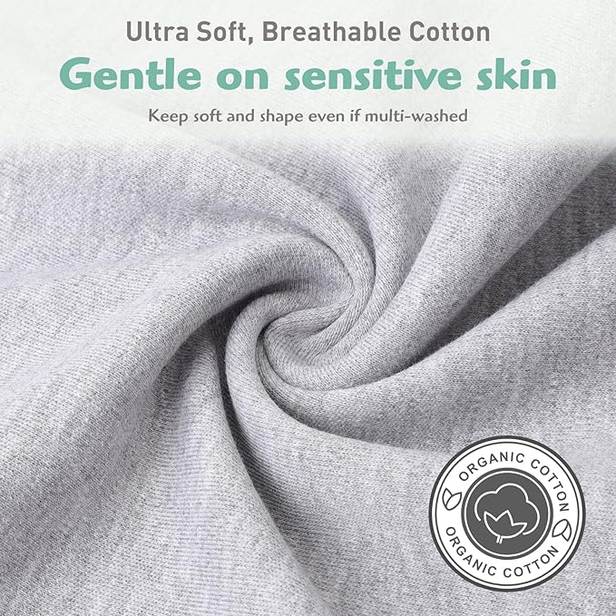 Baby Transitional Swaddle Sack Arms Up Sleeves Mitten Cuffs 2 Pack 3-6 Months, Soft Cotton Wearable Swaddling Blanket Sleeping Sacks for Newborn Babies Boys Girls Calms Startle Reflex Sleep Bag