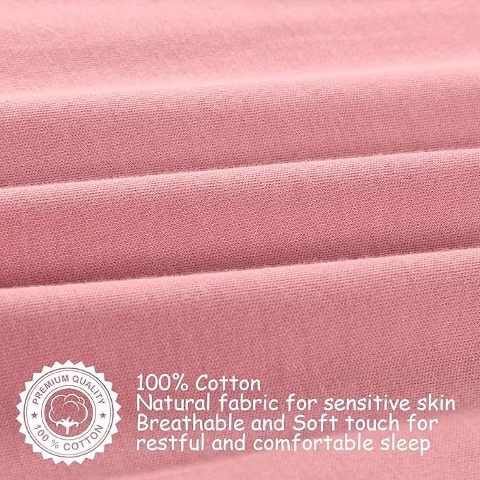 Looxii Baby Sleep Sack 0.5 TOG, 100% Cotton 3 Pack Wearable Blanket Baby Sleep Bag for Newborn Infant, 2-Way Zipper Lightweight Toddler Sleeping Sack 12-18 Months