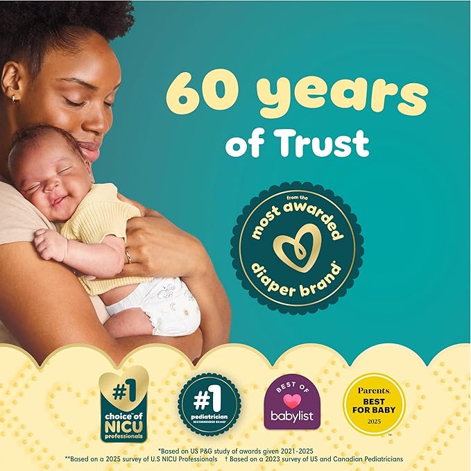 Pampers Swaddlers Diapers, Size 7 (26-50 lbs), 70 Count, Absorbent, Keeps Baby Dry and Comfortable, Skin Safe Disposable Baby Diaper (Packaging May Vary)