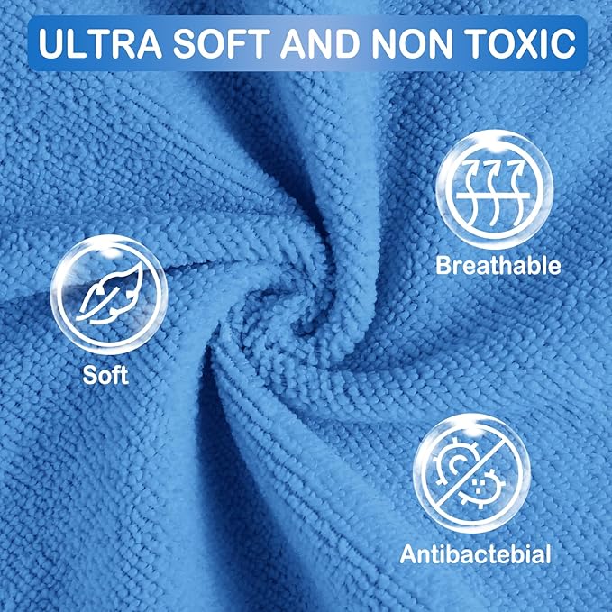 Viviland Baby Washcloths 24 Pack, Toddler Wash Cloths for Bath, Super Soft & Absorbent Bath Towel for Newborn and Infants, Baby Towels Care for Baby's Sensitive Skin