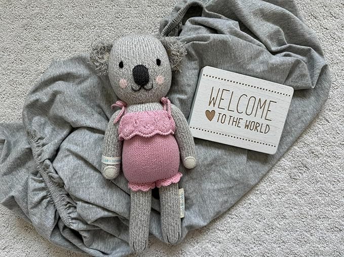 Dreamology Mini Crib Fitted Sheets,100% Cotton Crib Sheets for Boys, Girls,Mini Crib Mattress Sheet,Mini Crib Sheets, Pack and Play Sheets,38x24 Mini Crib Sheet Fitted | Grey and Silver Grey