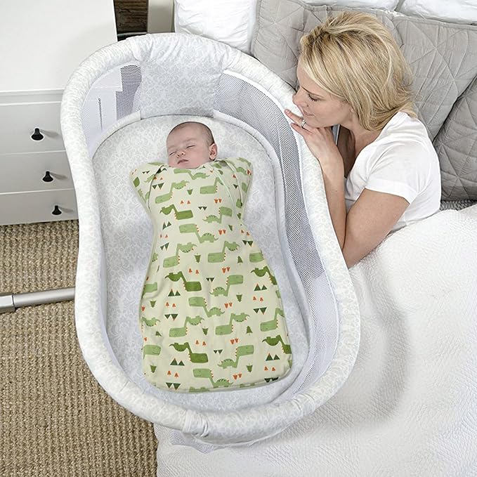 Knirose Arms Up Baby Sleep Sack Swaddle - 2 Pack Cotton Transitional Swaddle Blanket for Newborns 0-3 Months, 3-Way Wear for Snug Fit, Calms Startle Reflex, Easy Diaper Changes