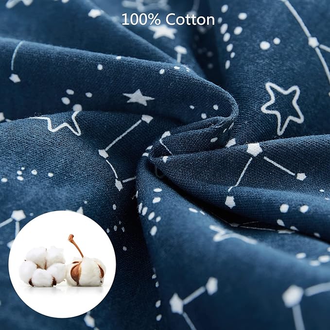 insular Baby Swaddle Wrap, Swaddle Blanket for Newborn and Infant, Adjustable Swaddling Set for Boy and Girl, Soft Cotton Baby Sleep Sack 3 Pack, Space, Medium(3-6 Month)