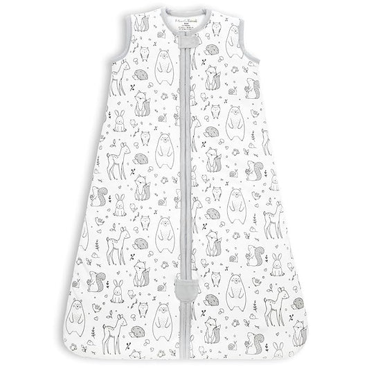 Mama Cheetah Baby Sleep Sack 2.5 TOG, Winter Baby Sleeping Bag with 2-Way Zipper, Organic Cotton Swaddle Transition Wearable Blanket for Boy Girl Infant Toddler, 12-18 Months, 1-Pack