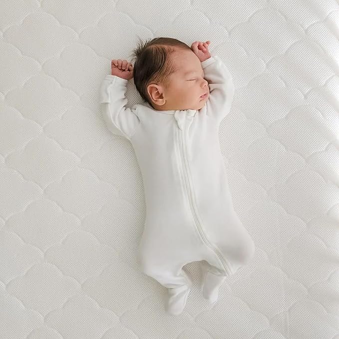 Newton Baby Crib Mattress and Toddler Bed - Ultra-Breathable Proven to Reduce Suffocation Risk, Washable Core & Cover, 2-Stage, Deluxe 5.5" Thick - White