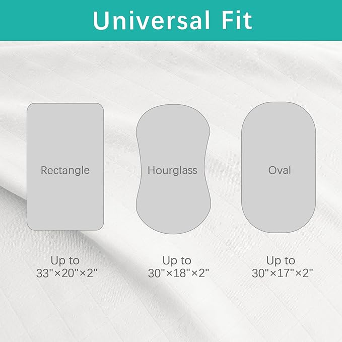 Muslin Bassinet Sheets for Boys and Girls 2 Pack, Ultra Soft Muslin Fitted Baby Bassinet Sheet for Standard Bassinet Mattress(16''×32''/17"x32"/20''x33''), Grey & White