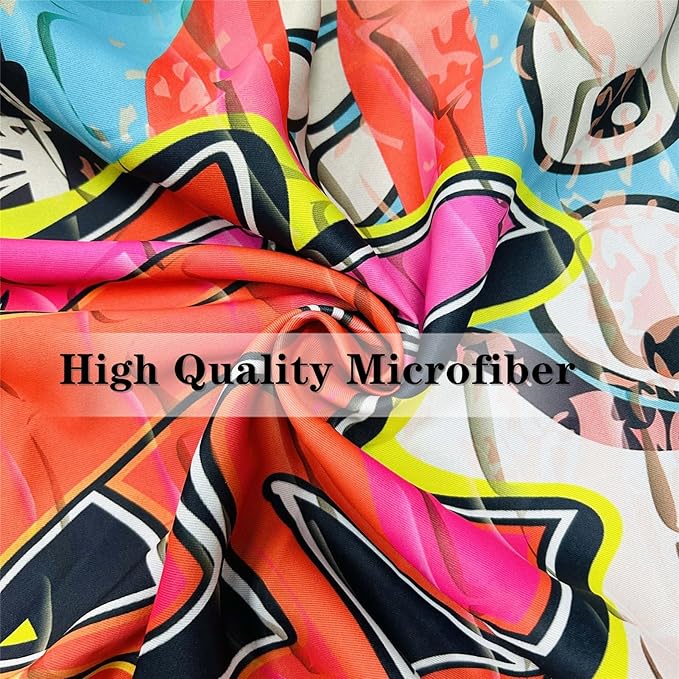 Graffiti Blackout Curtains W52 x L84 Inch Grommet Thermal Insulated Room Darkening Window Drapes Colorful Hip Hop Hippie Doodle Urban Print Pattern for Kids Boys Youth Teen Bedroom 2 Panels