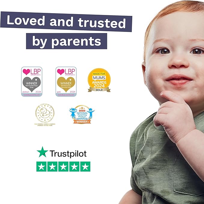 Pura Hypoallergenic Diapers, Size 1 (4-11 lbs), Monthly Pack, Totally Chlorine Free, Wetness Indicator, Suitable for Sensitive Skin, Soft Cotton Comfort, Overnight, 6 Packs of 32 (192 Baby Diapers)