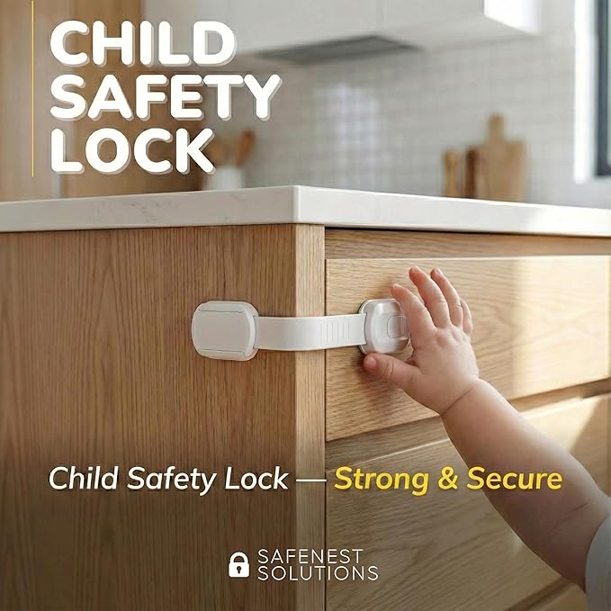 SAFENEST All-in-One Child Safety Kit 30pc, Ultimate Bundle, No Drilling Easy Install, Home Baby Proofing Essentials, Corner Guards, Outlet Covers, Cabinet Locks, Door Stops