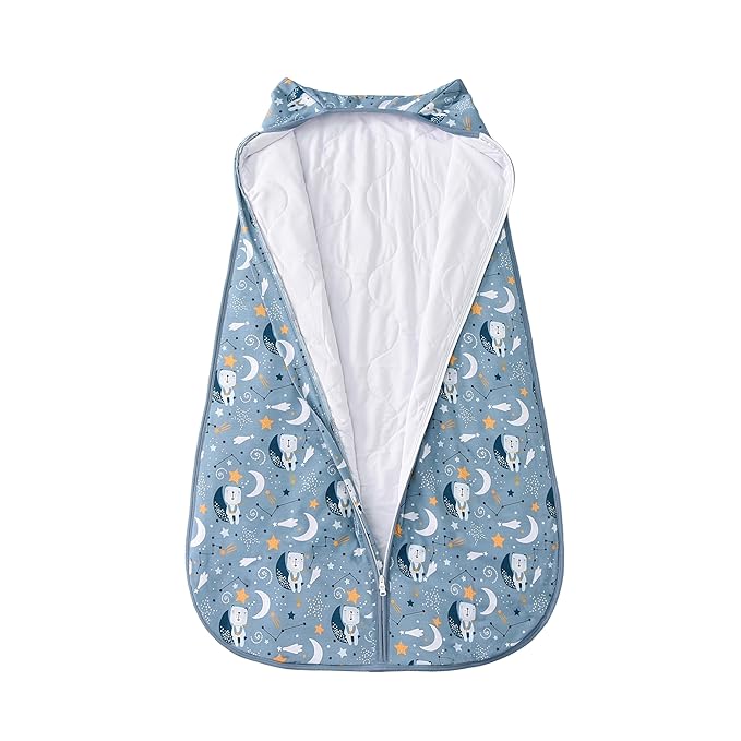 TADO MUSLIN Baby Sleep Sack 2-4 T 95% Rayon from Bamboo 5% Spandex Boys & Girls Wearable Blanket 1.0 TOG Toddler Sleeping Sack 2- Way Zipper X-Large Blue Bears