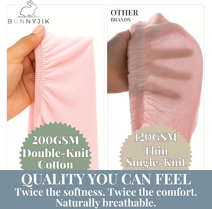 GOTS Organic Bedside Bassinet Sheets 33x20 for Maxi COSI Iora, Cowiewie, Baby Delight, Mika Micky, Ronbei, Koola Baby Bond, Kidsclub, Luxury Turkish Cotton - Rectangle 32x19-33x20