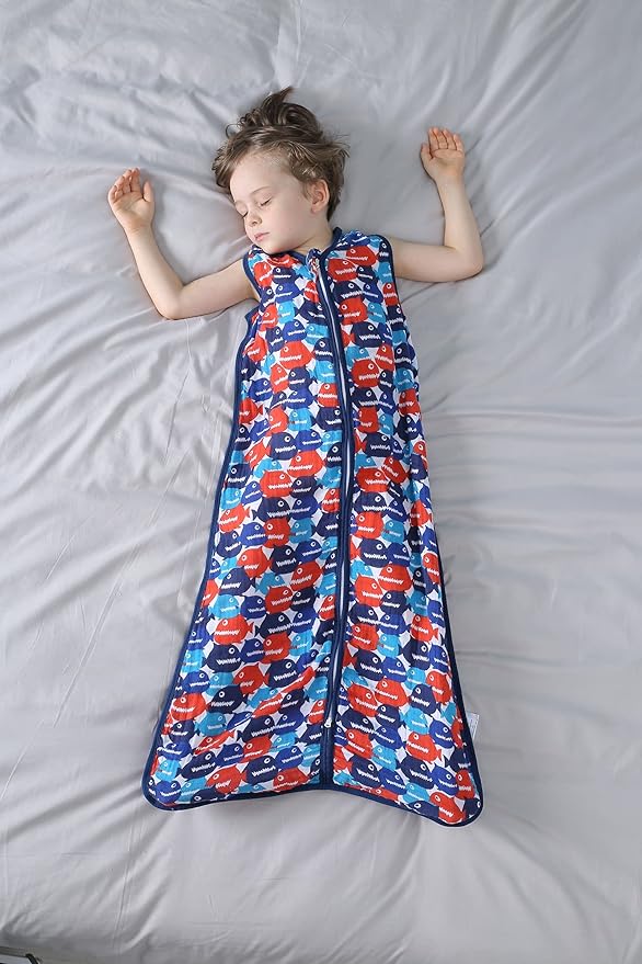 TADO MUSLIN Baby Sleep Sack 2-4 T Boys & Girls Wearable Blanket 100% Organic Cotton 0.5 TOG Toddler Sleeping Sack 2- Way Zipper X-Large Muslin
