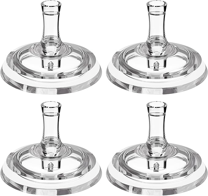 Sippy Straw Nipple for Dr. Brown's Wide-Neck Baby Bottles & Sippy Spout Bottles,Leak-Proof Replacement Silicone Bottle Nipple BPA-Free, 8m+, 4 Count