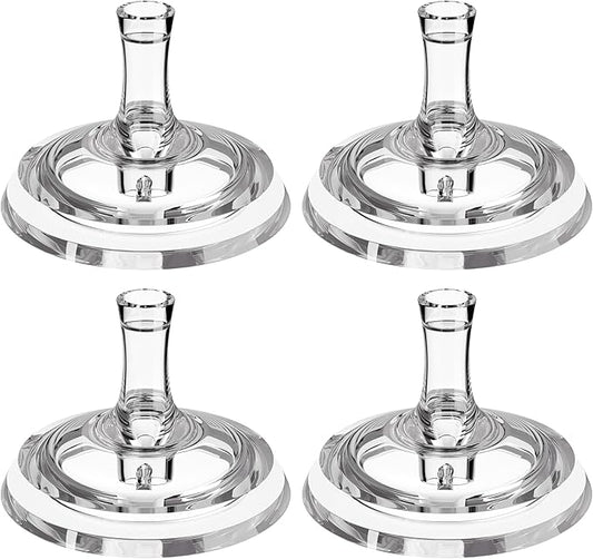 Sippy Straw Nipple for Dr. Brown's Wide-Neck Baby Bottles & Sippy Spout Bottles,Leak-Proof Replacement Silicone Bottle Nipple BPA-Free, 8m+, 4 Count