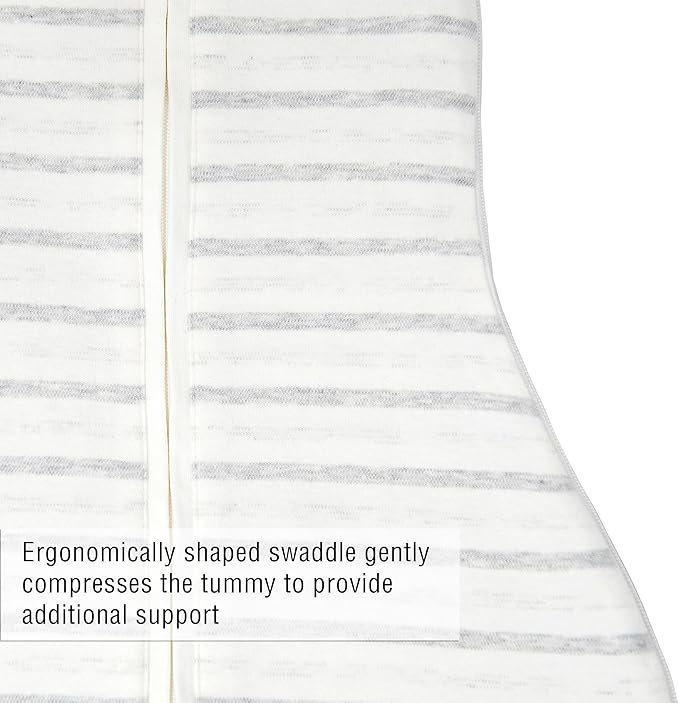 Woombie Grow with Me Baby Swaddle, Convertible Swaddle Fits Babies 0-9 Months, Expands to Wearable Blanket for Babies up to 18 Months, Twilight Stripes