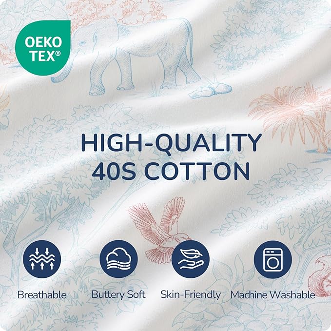 Baby Sleep Sack 12–18 Months, Cotton Sleep Sack with Detachable Long Sleeves, 1.0 TOG Wearable Blanket for Cooler Nights, 2-Way Zipper Toddler Sleeping Sack with Temperature Strip, ELK