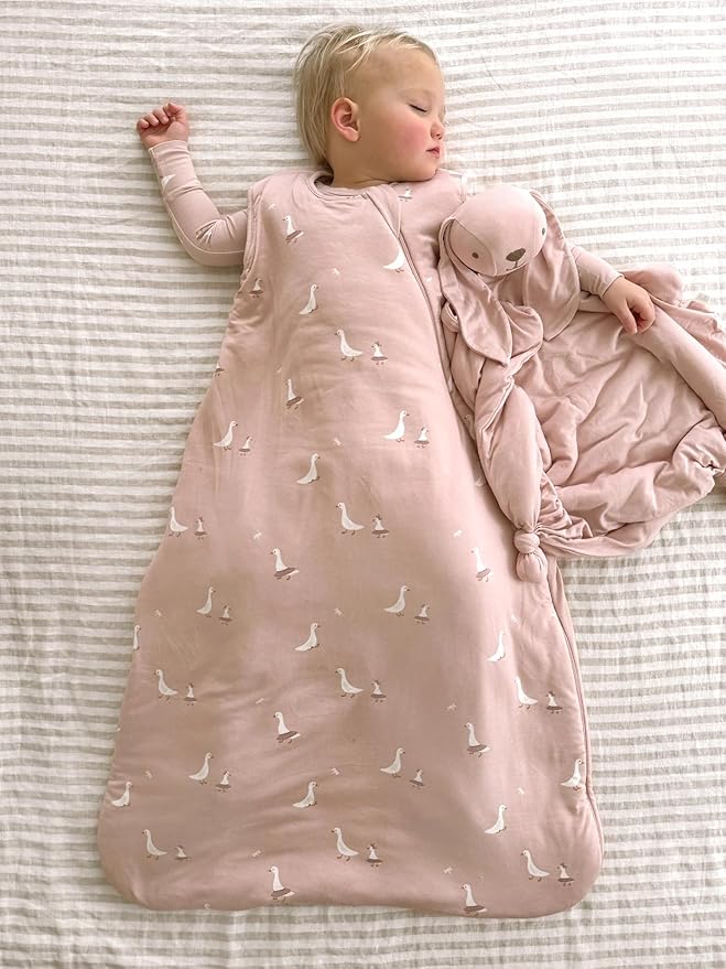 GUNAMUNA günamüna Unisex Baby, Toddler Wearable Blanket, Sleeping Bag Bamboo Rayon, Sleep Sack with Diaper Zipper, 1.0 TOG