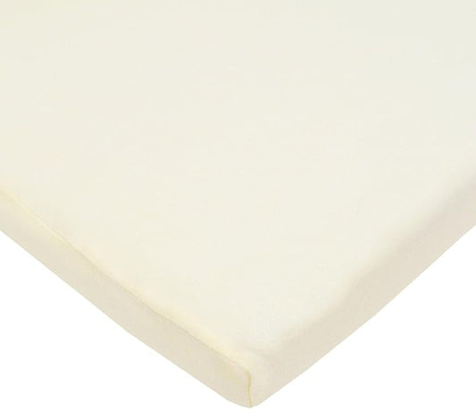 American Baby Company 15" x 33" Fitted Bassinet Sheet, 100% Natural Cotton Jersey Knit, Cream, Soft Breathable, for Boys and Girls