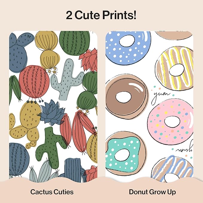 The Honest Company Comfort Dry Disposable Diapers for Sensitive Skin, Hypoallergenic, Fragrance-Free, Donut Grow Up + Cactus Cuties, Club Box, Size 4 (22-37 lbs), 54 Count