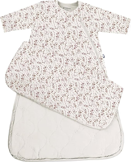 GUNAMUNA Long-Sleeve Sleep Sack for Babies and Toddlers, Wearable Sleep Bag, Easy Diaper Changes, Soft Rayon, 2.5 TOG