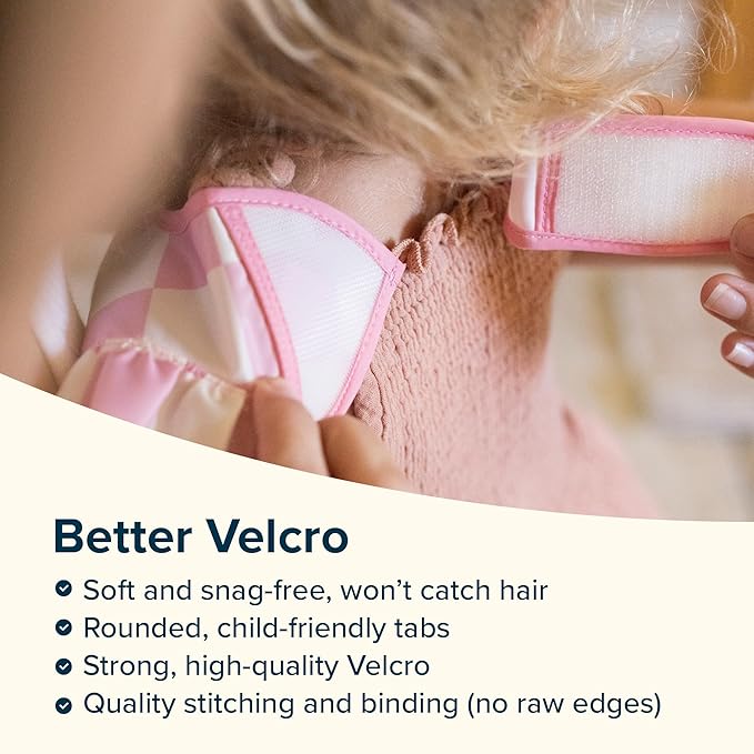 Tiny Twinkle Mess-Proof Baby Bibs for Eating | Waterproof, Wipeable Toddler Bibs with Catch-All Pocket | Feeding Bibs for Girls & Boys(3 Pack,Butterfly)